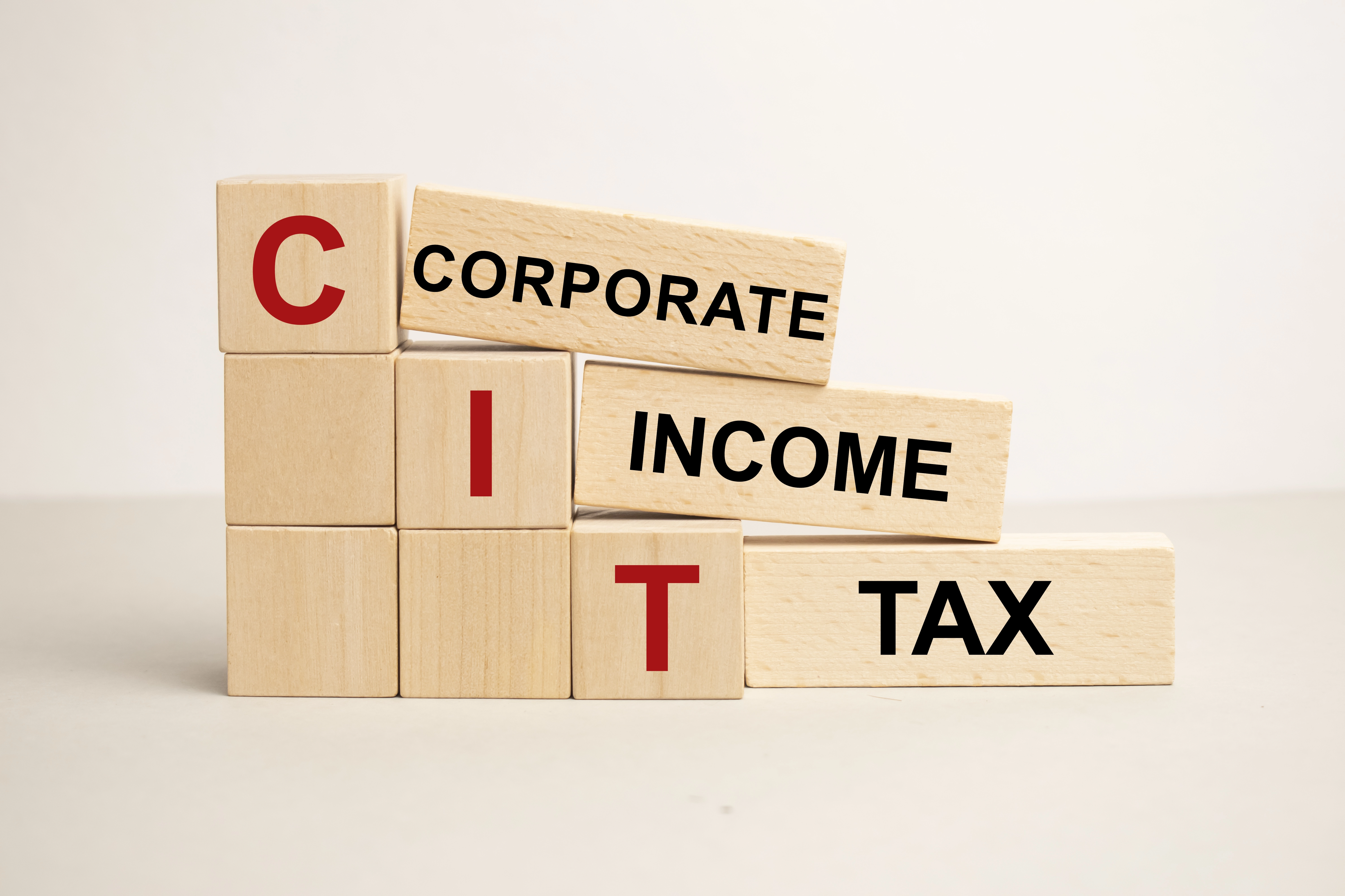 image showing the words corporate income tax